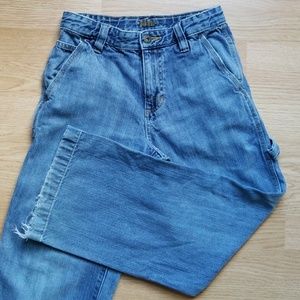 Boys Old Navy painter style blue jeans